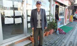 Burhaniye'de 97 yaşındaki Hasan dede ilçenin ayaklı tarihi oldu