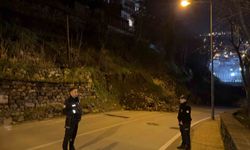 Bursa'da heyelan: Tophane-Muradiye yolu ulaşıma kapandı