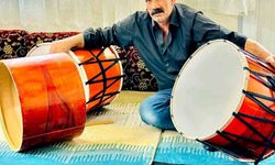 Çermik'te 40 yıldır baba mesleği davul imalatı yapıyor