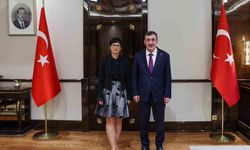 Cumhurbaşkanı Yardımcısı Yılmaz, Avrupa Komisyonu Genişlemeden Sorumlu Komiseri Kos ile görüştü