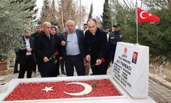 Deprem şehidi polis memuru Ali Torbacı, mezarı başında anıldı