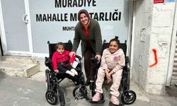 Diyarbakır'da engelli kızlara akülü sandalye desteği
