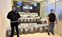 Edirne'de ele geçirilen uyuşturucu maddeler sergilendi