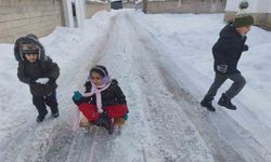 Erciş'te yoğun kar yağışı