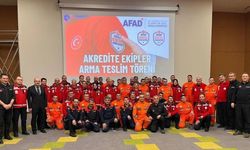 Erzincan'da arama kurtarma ekiplerine akreditasyon töreni
