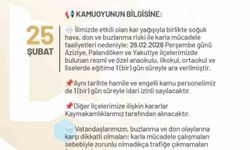 Erzurum'da okullara bir gün kar tatili