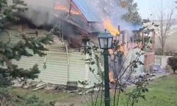 Gelibolu'da ev yangını