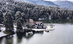 Gölcük Tabiat Parkı'nda kış güzelliği