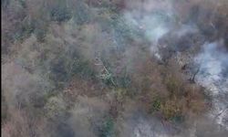 Görele'de örtü yangını korkuttu