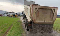 Gümüşpınar köyünde yollar açılıyor