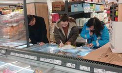 Hisarcık'ta satışa sunulan ürünlere yönelik denetim yapıldı