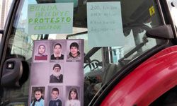 İki yıldır çözüm bulamadı, traktörüyle Bafra Belediyesi önüne dayandı