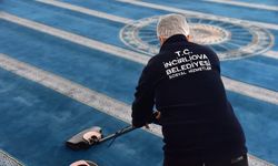 İncirliova Acarlar Camii'nde temizlik çalışması yapıldı