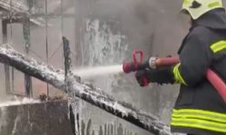 Kahramanmaraş'ta ahır yangını