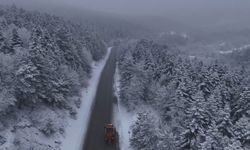 Karabük'ün yüksek kesimleri yeniden beyaza büründü