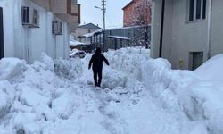 Karlıova'da 40 gündür süren kar yağışı hayatı zorlaştırıyor