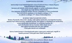 Kırklareli merkez, Kofçaz, Demirköy ve Vize'de eğitime 1 gün ara verildi