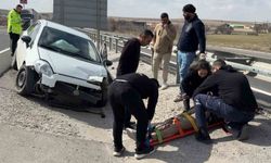 Köyüne gitmek için yola çıktı, kazada yaralanıp hastanelik oldu