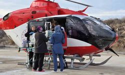 Nevşehir'de hava ambulansı 58 günlük bebek için havalandı