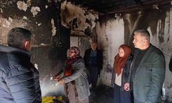 Niğde'de yangın çıkan evde inceleme yapıldı