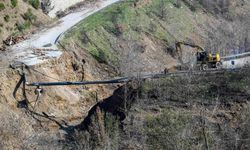 Ödemiş'te çöken yolda çalışmalar başladı