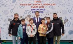 Okul sporları tenis müsabakaları Çaycuma'da tamamlandı