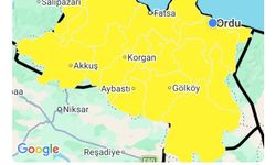 Ordu için sarı kodlu fırtına uyarısı