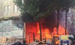 Ordu'da iş yeri deposunda yangın