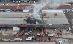 Ordu'da market deposunda yangın