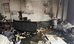 Osmaniye'de devrilen ısıtıcı yangına neden oldu