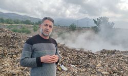 Osmaniye'den Hatay'a taşınan ve içten içe yanan çöplere vatandaşlar çözüm bekliyor