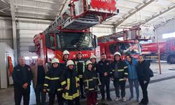 Özel öğrencilerden itfaiyeye anlamlı ziyaret
