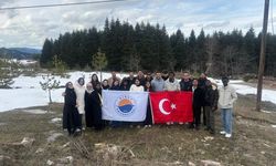 Sinop'ta uluslararası öğrencilerin kar keyfi