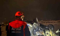 Şırnak'ta yoldan çıkarak takla atan araç hurdaya döndü: 1 ağır yaralı