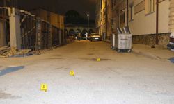 Sokak ortasında tüfekle rastgele ateş açıldı: Saçmalar bir araçla apartmanın kapısına isabet etti