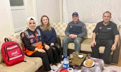 Tavşanlı AFAD gönüllüleri depremzede aileleri yalnız bırakmadı