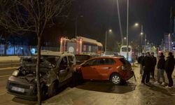 Tekirdağ'da 4 araç birbirine girdi