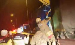 TEM'de kamyonlar çarpıştı: 1 ölü, 1 yaralı