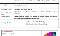 Tunceli ve Bingöl için çığ uyarısı