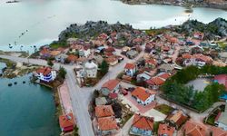 Yağış manzarası şaşırttı, Pınarbaşı deniz oldu