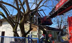 Yangını söndürmeye çalışan ev sahibi yaralandı