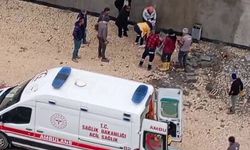 Yüksekten düşen inşaat işçisi yaralandı