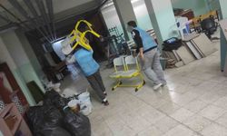 Yükümlüler ara tatilde 6 okulu temizledi