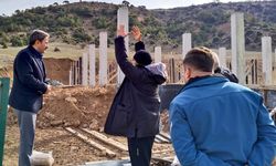 Yusuflar Mahallesi'nde 36 atlık barınak inşaatı hızla yükseliyor