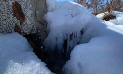 Ağrı'da dondurucu soğuklar etkisini sürdürüyor