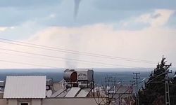 Akdeniz'de oluşan hortum kamerada