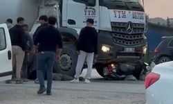 Beton mikseriyle çarpışan motosikletin sürücüsü yaralandı