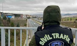 Bilecik'te drone destekli trafik denetimi