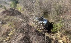 Bilecik'te otomobil dereye uçtu, 1 kişi yaralandı