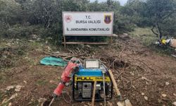 Bursa'da Jandarma 35 metrelik kaçak tüneli ortaya çıkardı